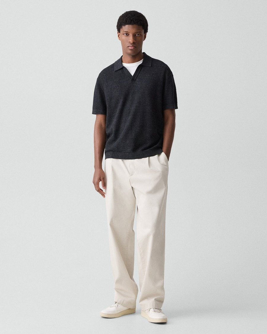 Brenan Polo Shirt in Pacific Linen