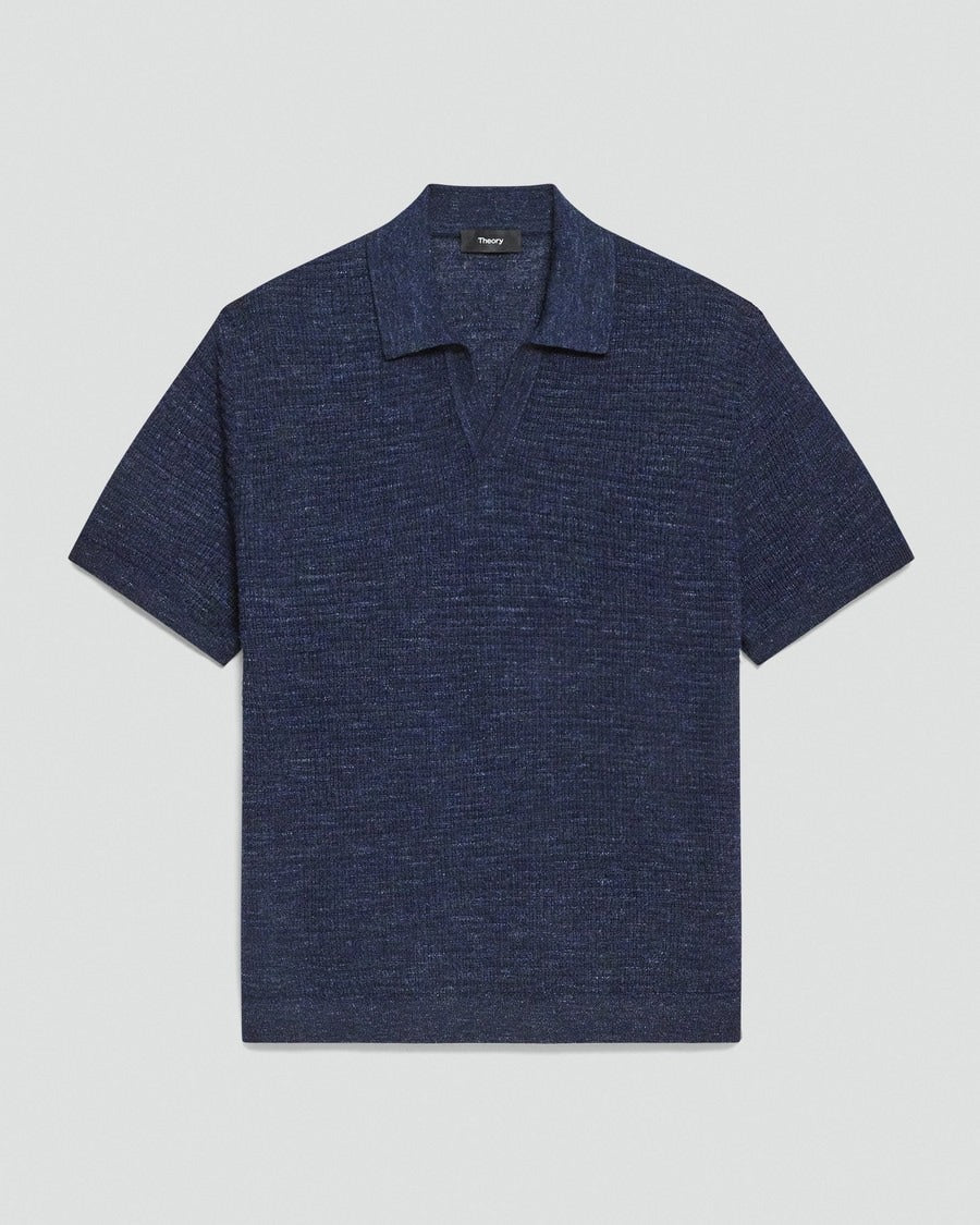 Brenan Polo Shirt in Pacific Linen