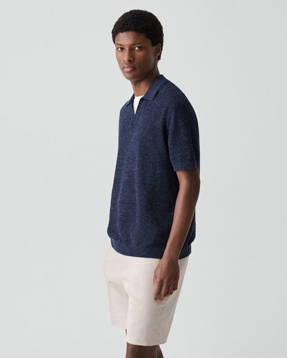 Brenan Polo Shirt in Pacific Linen