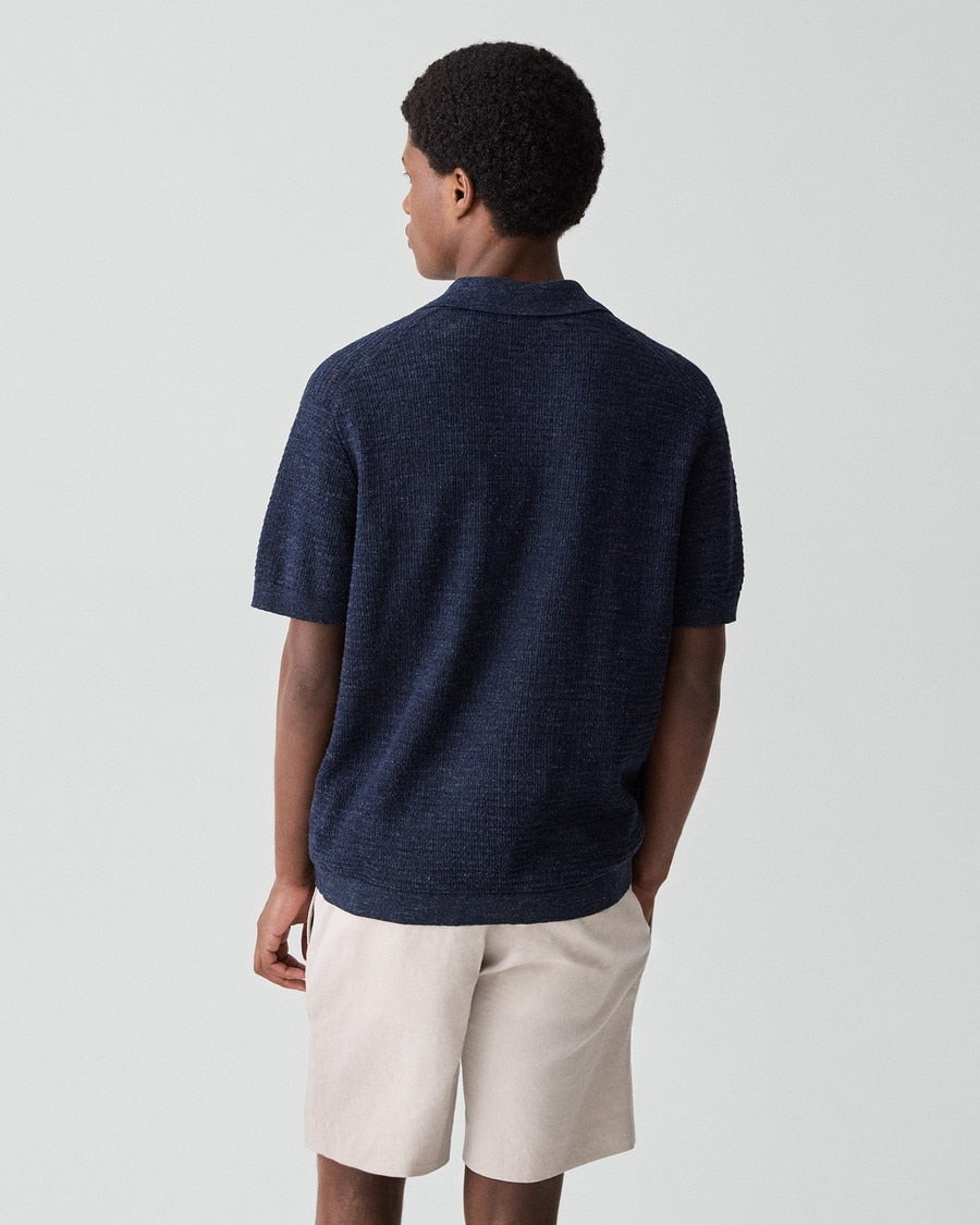 Brenan Polo Shirt in Pacific Linen