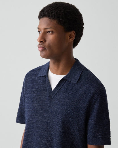Brenan Polo Shirt in Pacific Linen