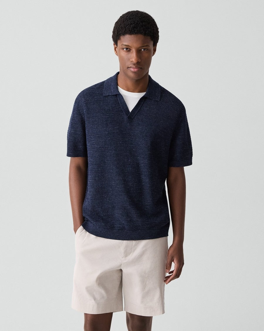 Brenan Polo Shirt in Pacific Linen