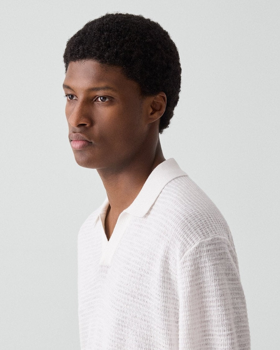 Brenan Polo Shirt in Pacific Linen