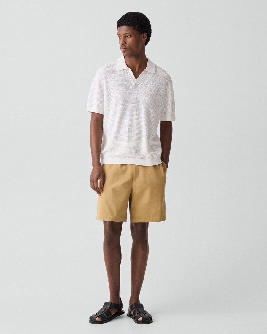 Brenan Polo Shirt in Pacific Linen