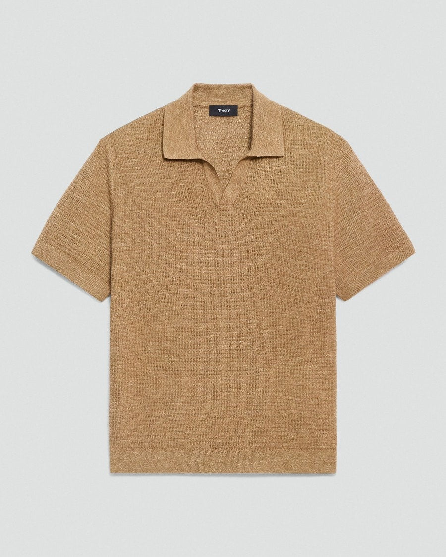 Brenan Polo Shirt in Pacific Linen