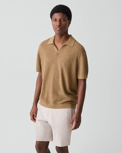 Brenan Polo Shirt in Pacific Linen