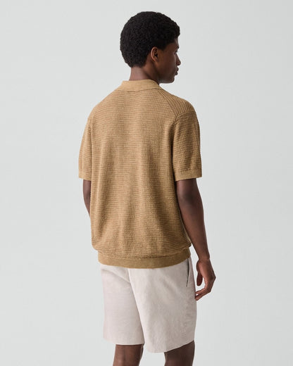 Brenan Polo Shirt in Pacific Linen