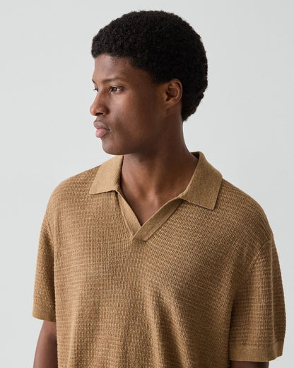 Brenan Polo Shirt in Pacific Linen