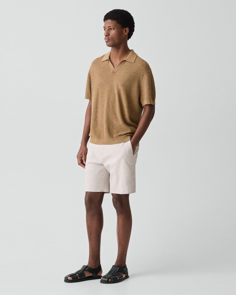 Brenan Polo Shirt in Pacific Linen