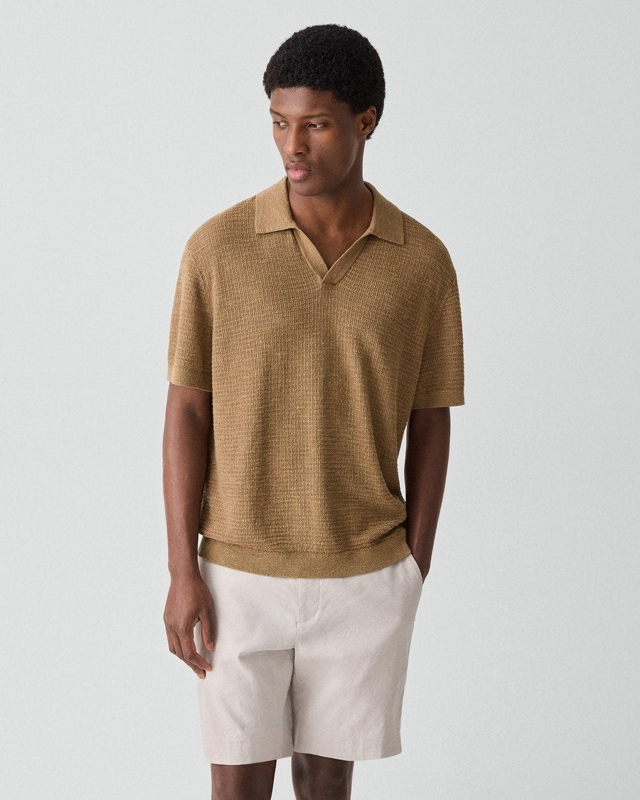 Brenan Polo Shirt in Pacific Linen
