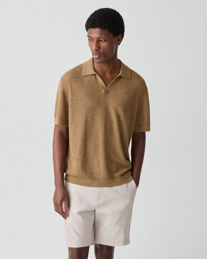 Brenan Polo Shirt in Pacific Linen