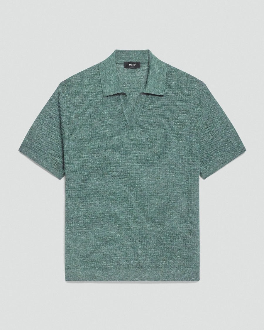 Brenan Polo Shirt in Pacific Linen