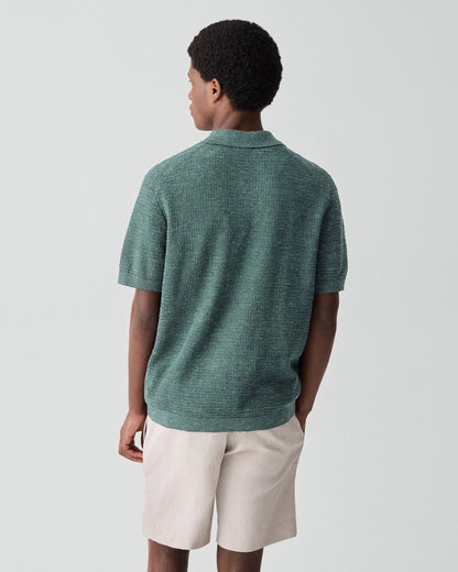 Brenan Polo Shirt in Pacific Linen