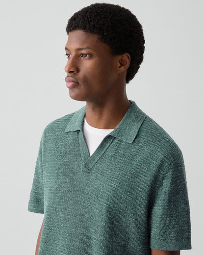 Brenan Polo Shirt in Pacific Linen
