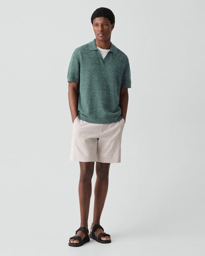 Brenan Polo Shirt in Pacific Linen