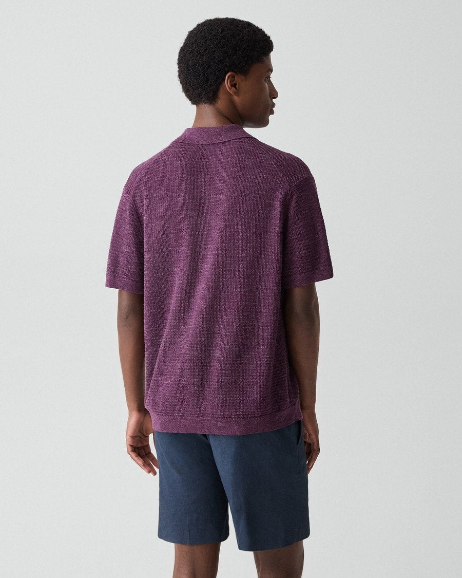 Brenan Polo Shirt in Pacific Linen