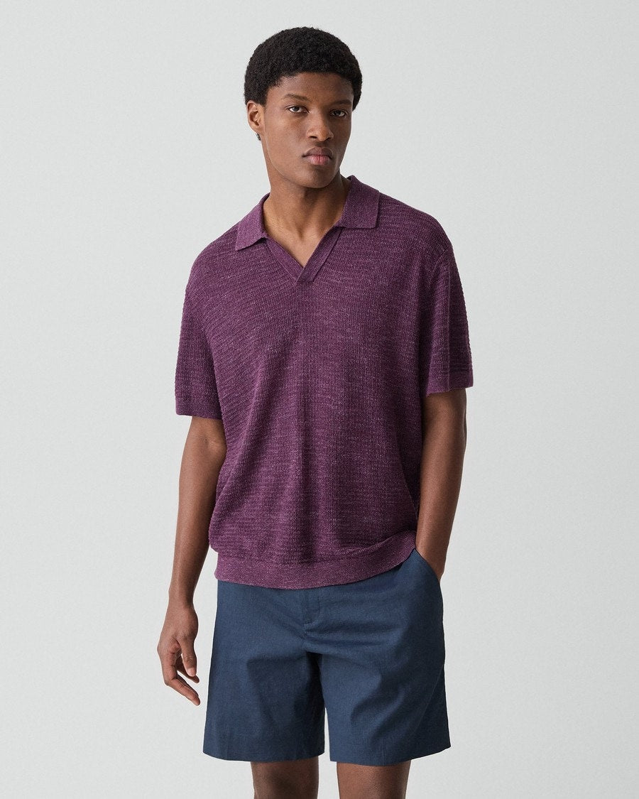 Brenan Polo Shirt in Pacific Linen