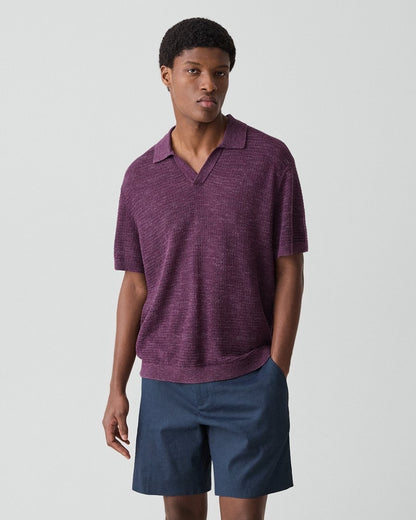 Brenan Polo Shirt in Pacific Linen