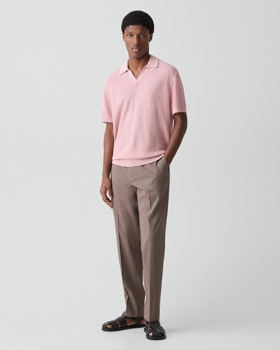 Brenan Polo Shirt in Pacific Linen