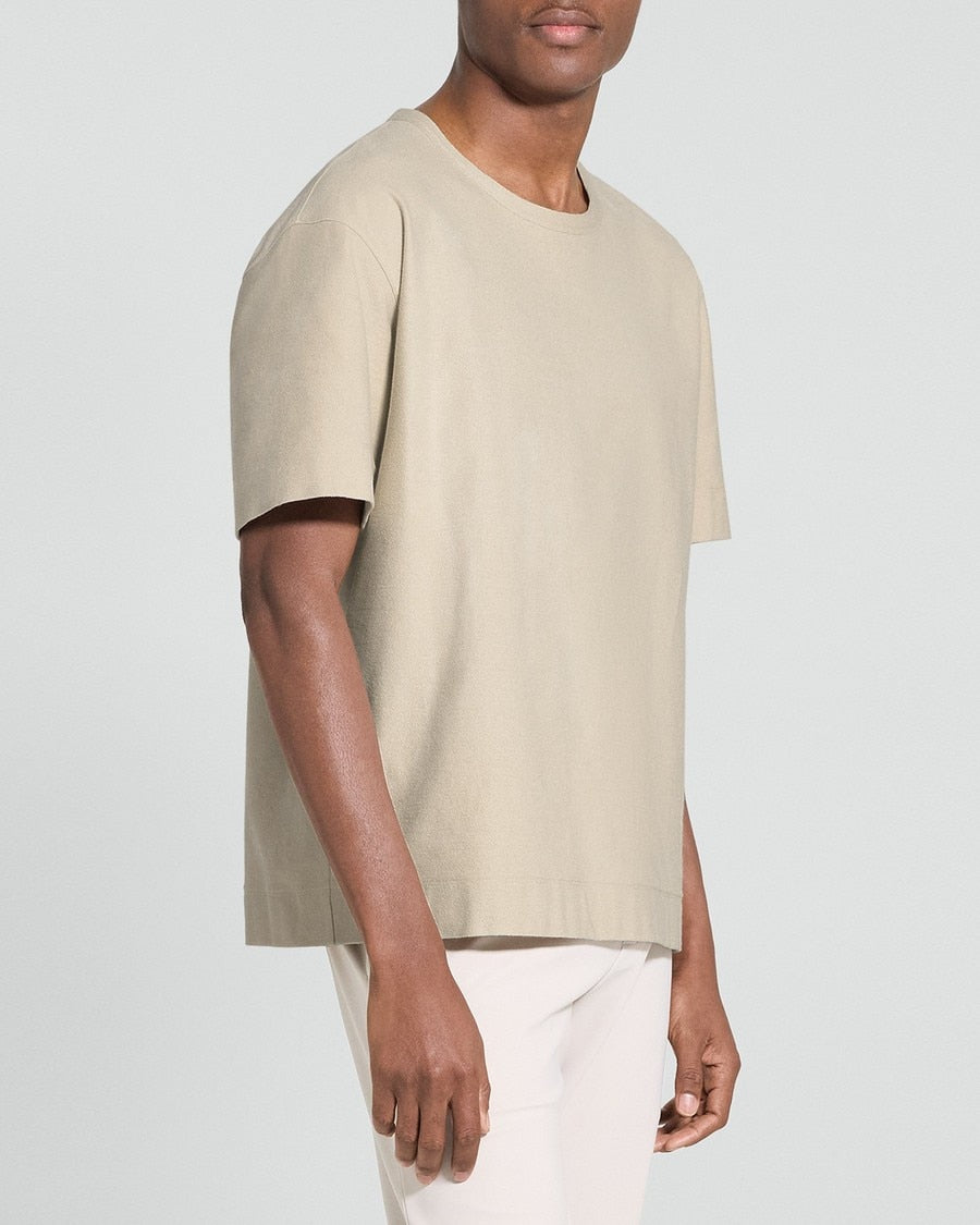 Boxy Tee in Terry Cotton