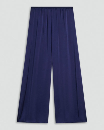 Cropped Fluid Pant in Crushed Satin