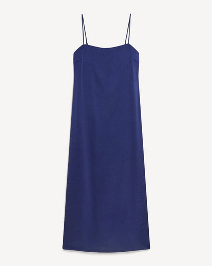 Strapless Maxi Dress in Crushed Satin