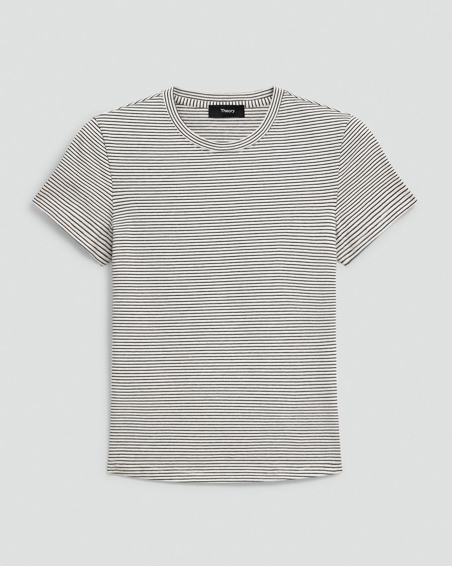 Tiny Tee in Striped Cotton