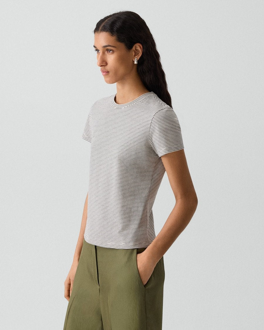 Tiny Tee in Striped Cotton