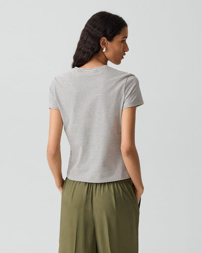 Tiny Tee in Striped Cotton