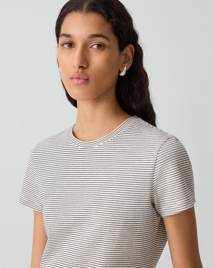 Tiny Tee in Striped Cotton
