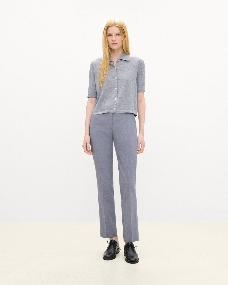 Marcee Pant in Wool Gabardine