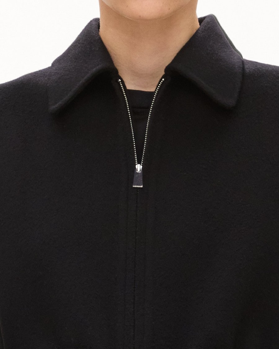 Belted Vest in Double-Face Wool-Cashmere