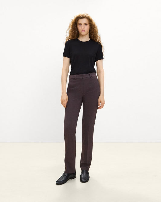 Marcee Pant in Mélange Crepe
