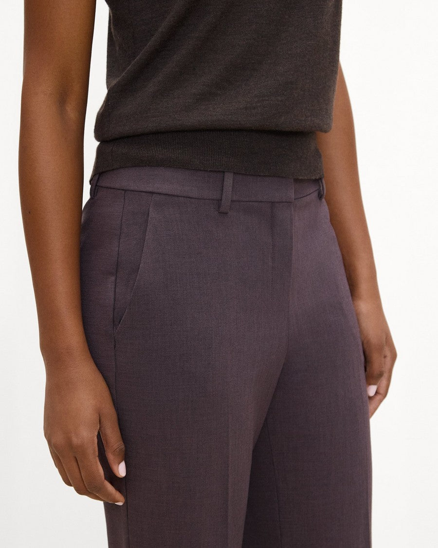 Fluid Flare Pant, 30’’ in Mélange Crepe