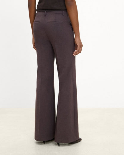 Fluid Flare Pant, 30’’ in Mélange Crepe