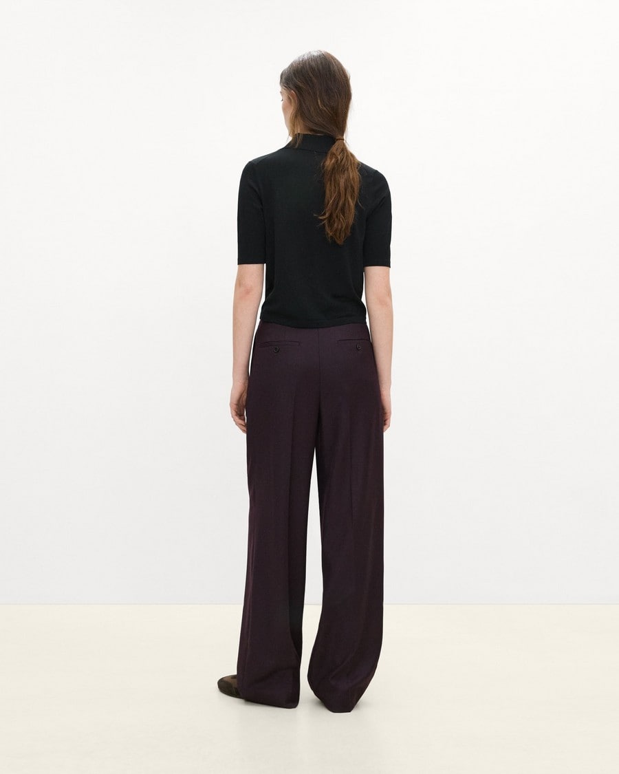 Short-Sleeve Knit Shirt in Regal Wool
