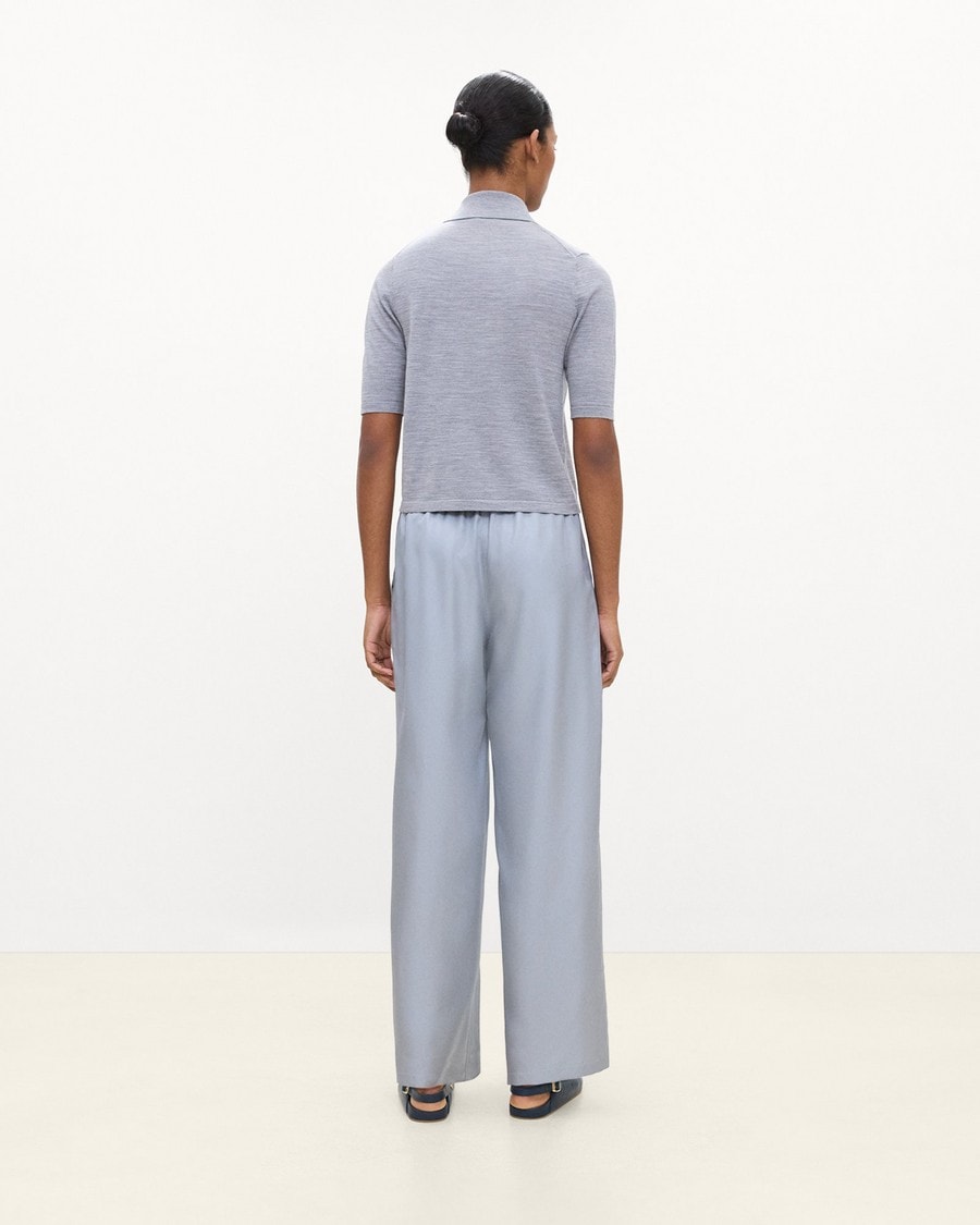 Short-Sleeve Knit Shirt in Regal Wool