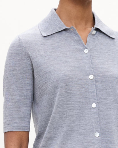 Short-Sleeve Knit Shirt in Regal Wool
