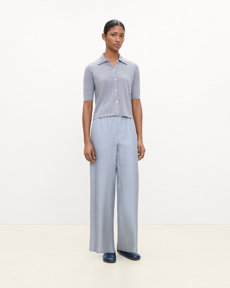 Short-Sleeve Knit Shirt in Regal Wool