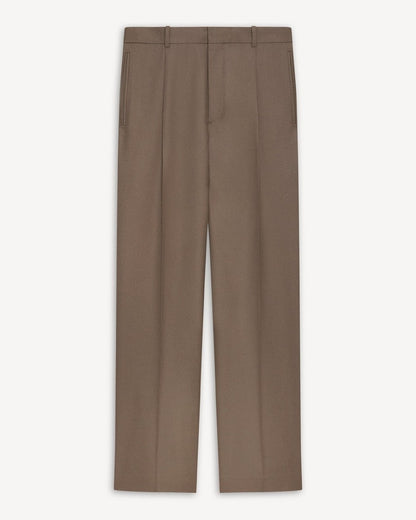 Relaxed Pleat Pant in Studio Wool