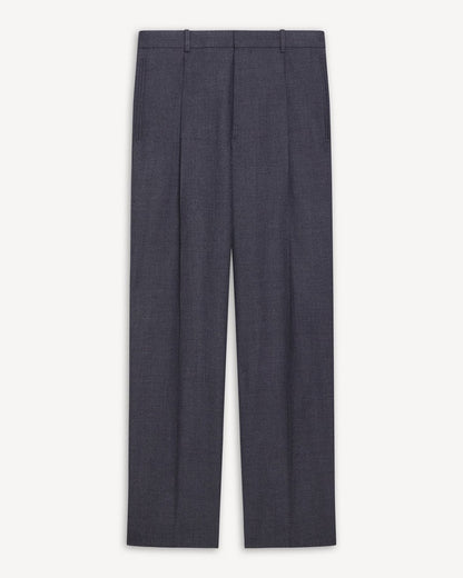 Relaxed Pleat Pant in Studio Wool