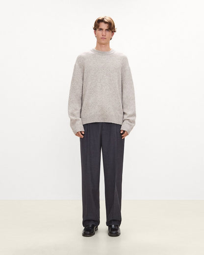 Relaxed Pleat Pant in Studio Wool