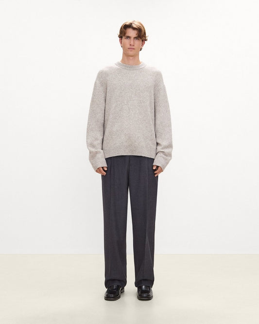 Relaxed Pleat Pant in Studio Wool