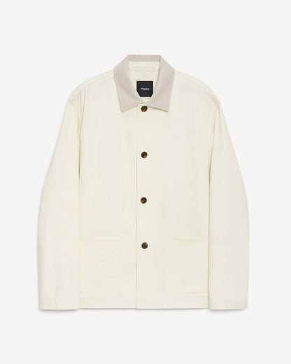 Four-Button Jacket in Moonsoft Cotton