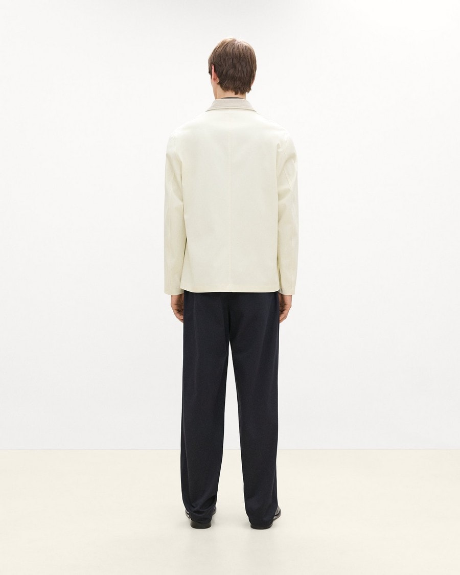 Four-Button Jacket in Moonsoft Cotton