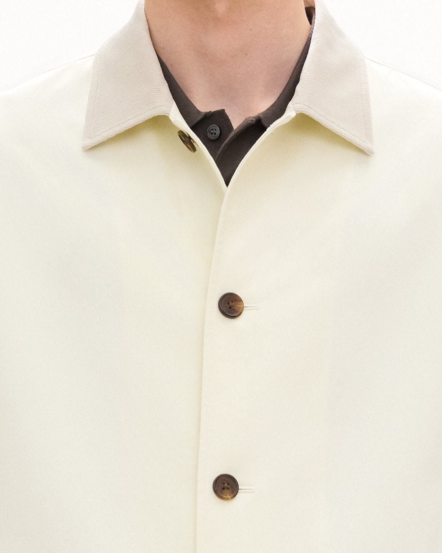 Four-Button Jacket in Moonsoft Cotton