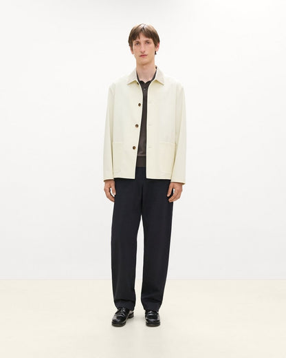 Four-Button Jacket in Moonsoft Cotton