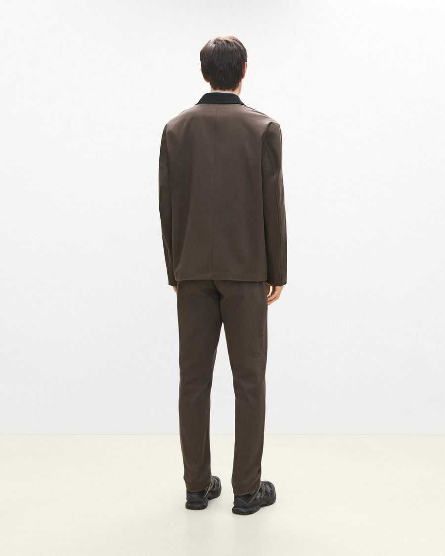 Four-Button Jacket in Moonsoft Cotton