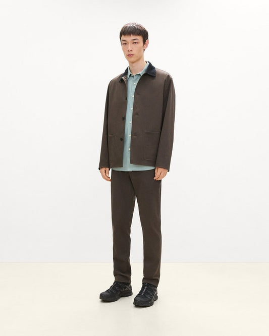 Four-Button Jacket in Moonsoft Cotton