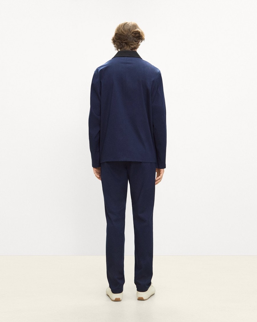 Four-Button Jacket in Moonsoft Cotton